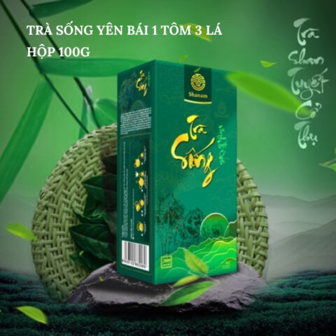 TRÀ VÀNG - TRÀ SỐNG YÊN BÁI 1T-3L HỘP 100G