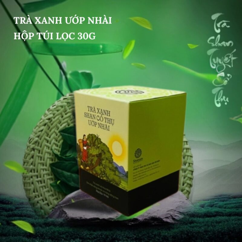 TRÀ XANH ƯỚP NHÀI HỘP TÚI LỌC 30G