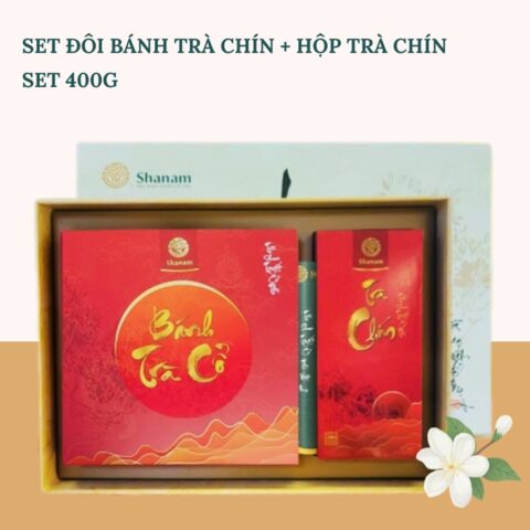 SÉT MIX TRÀ CHÍN BÁNH + RỜI ( BÁNH TRÀ CHÍN 2022 YÊN BÁI 1 TÔM 3 LÁ ,300G + HỘP TRÀ CHÍN)
